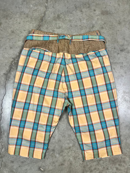 Kapital Plaid Long Shorts (32-34)
