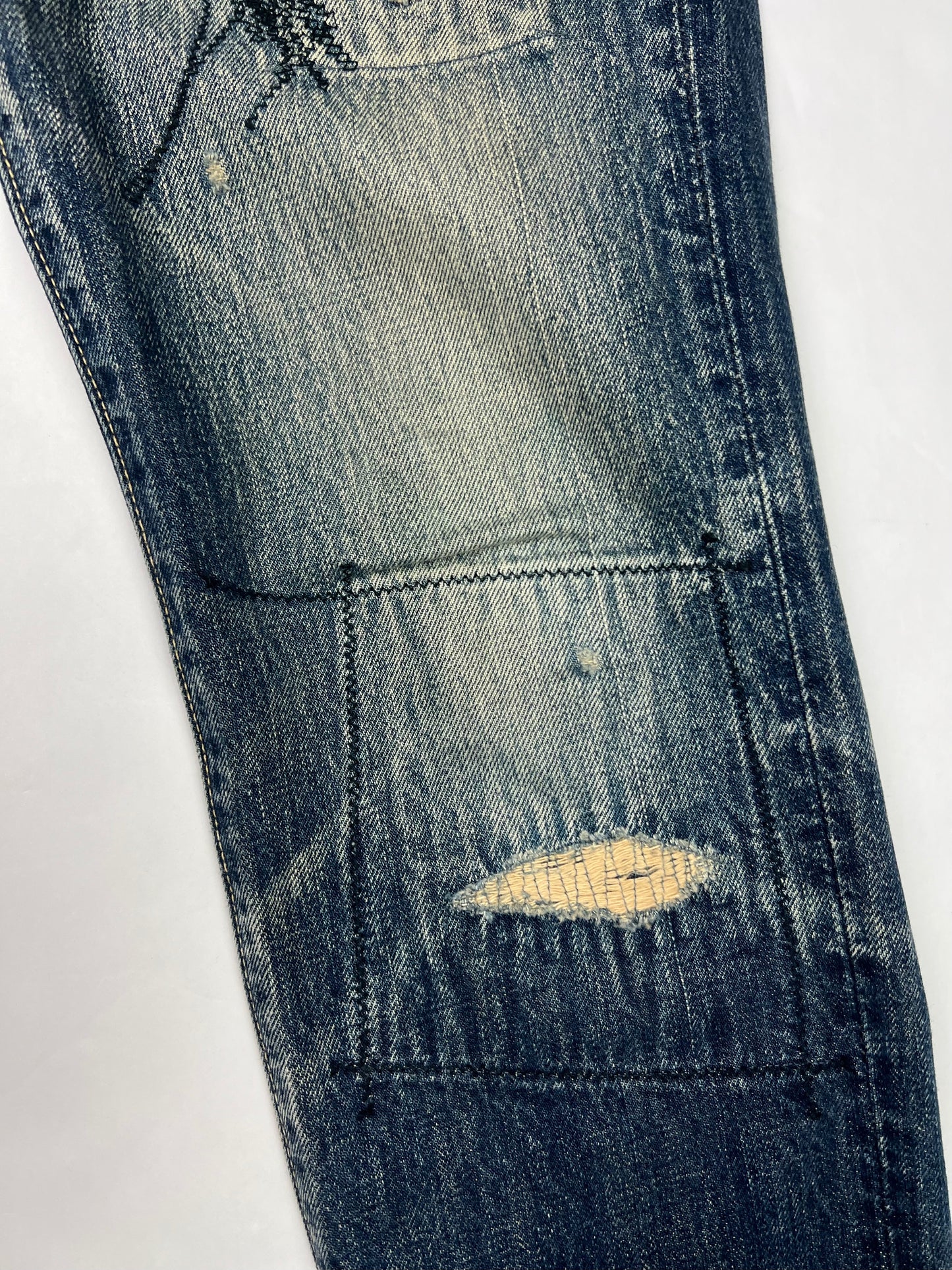 Kapital 2003 Engineer Repaired Stitch Denim