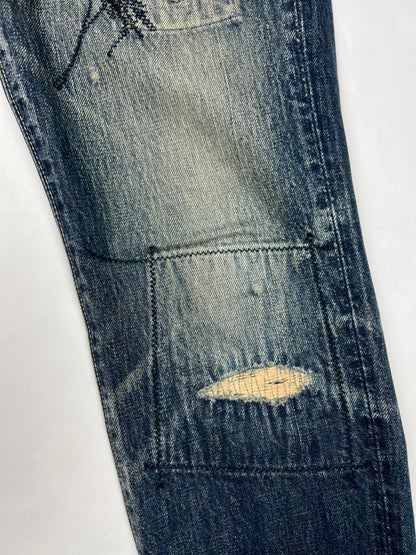 Kapital 2003 Engineer Repaired Stitch Denim