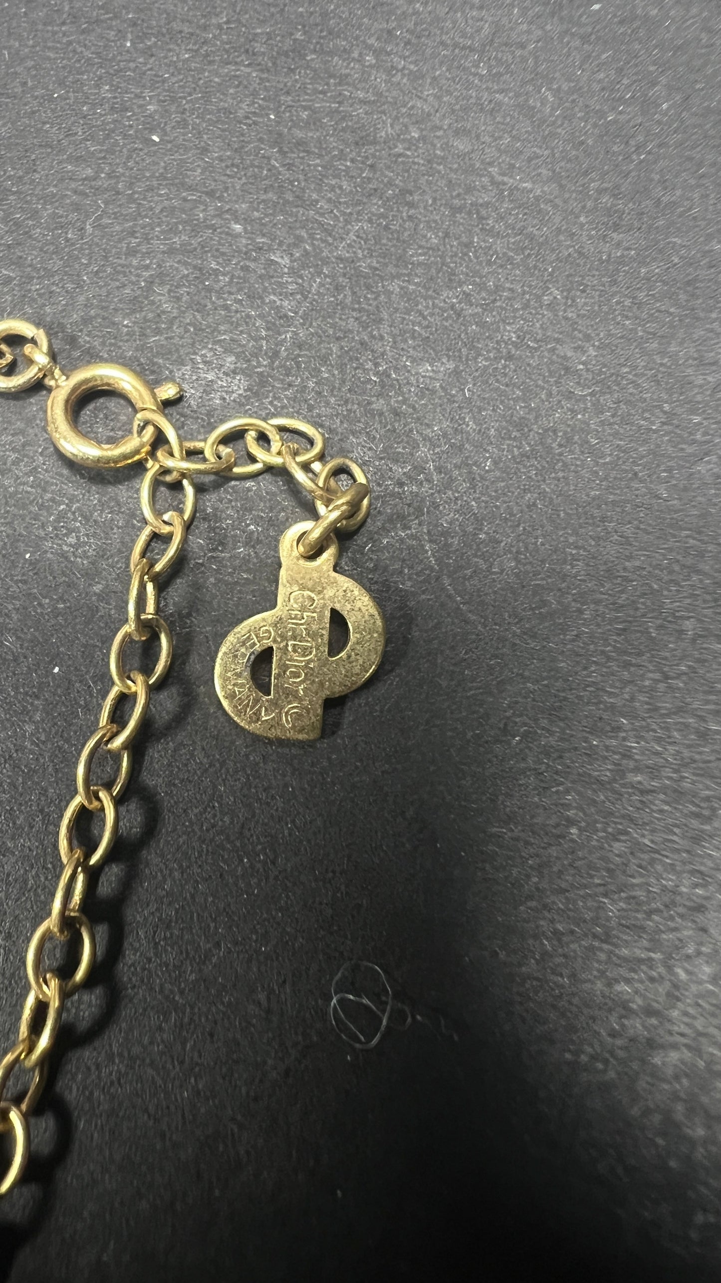Dior Gold Lock Necklace