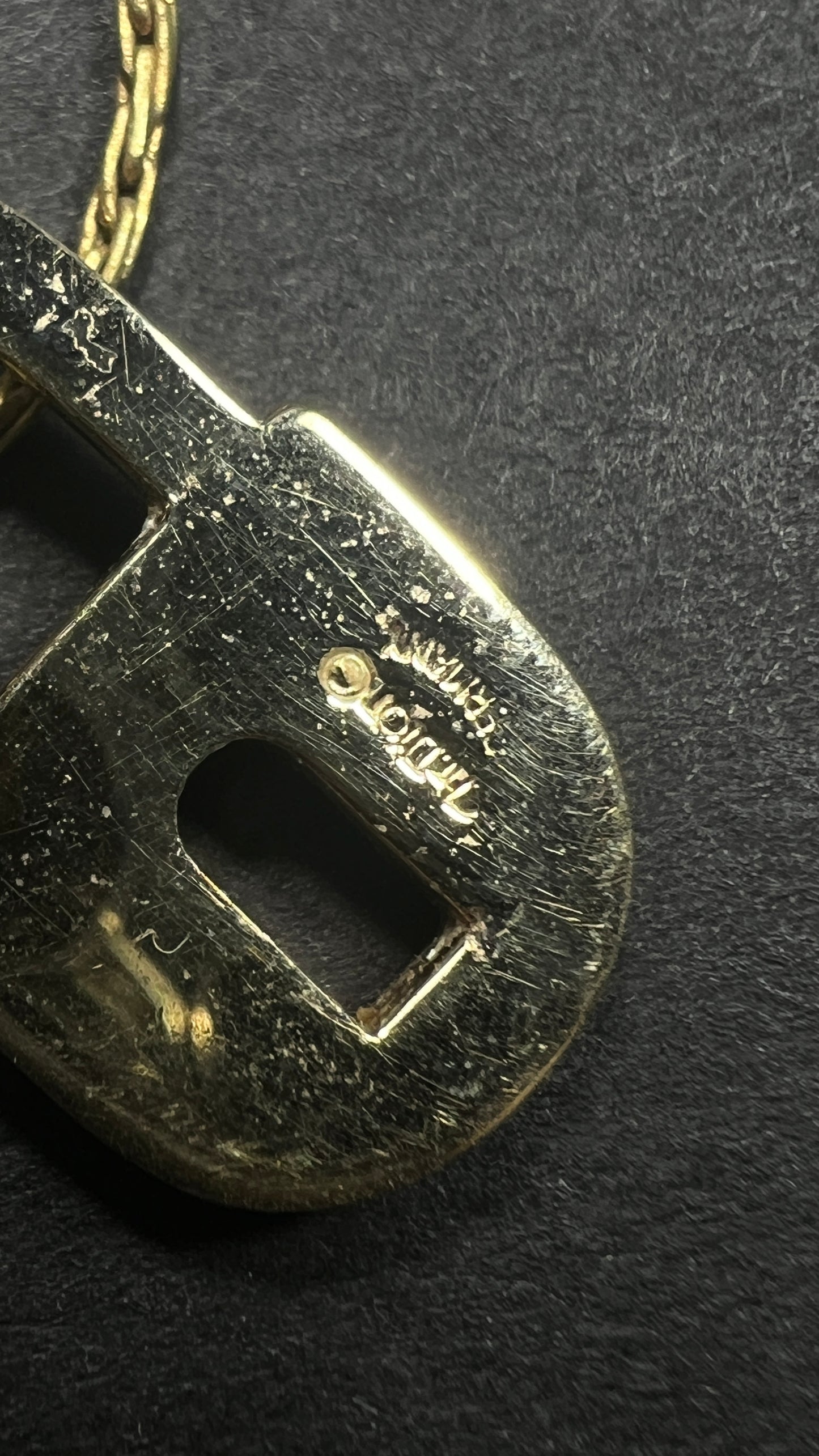 Dior Gold Lock Necklace