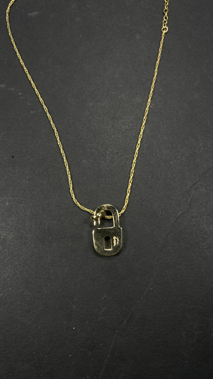 Dior Gold Lock Necklace