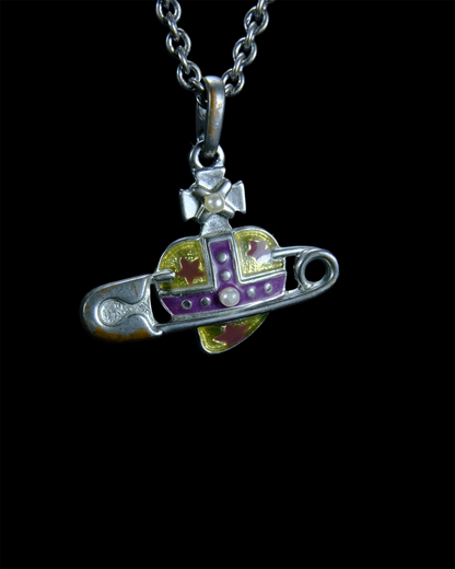Vivienne Westwood Heart Pin Necklace
