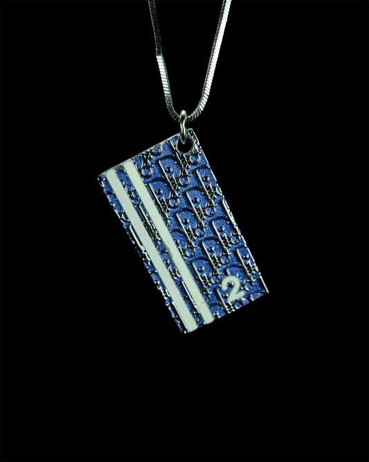 Large Dior Trotter Necklace in Blue