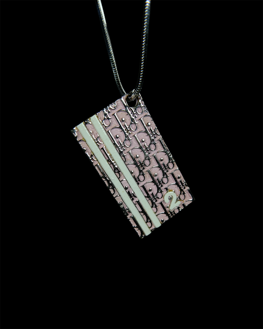 Large Dior Trotter Necklace in Pink