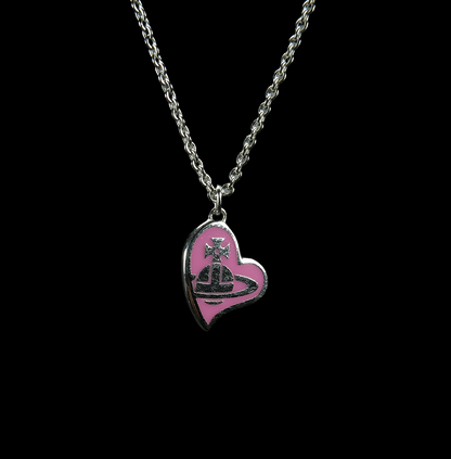 Vivienne Westwood 2012 Pink Heart Necklace