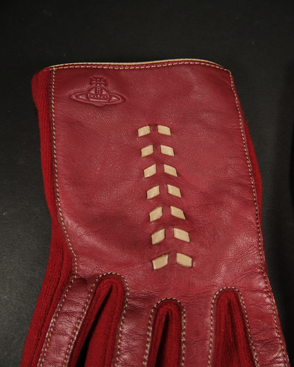 Vivienne Westwood Leather Racer Gloves