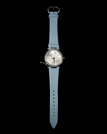 Vivienne Westwood Baby Blue Calf Skin Watch