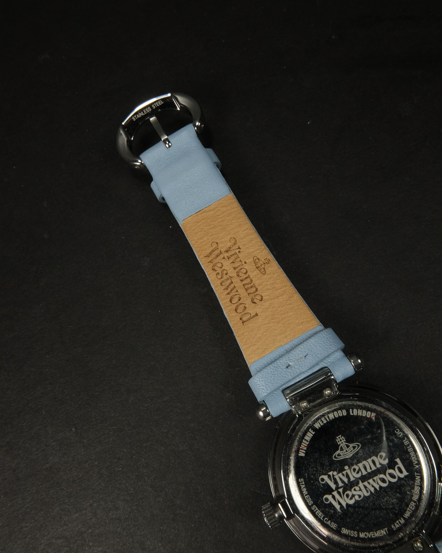 Vivienne Westwood Baby Blue Calf Skin Watch