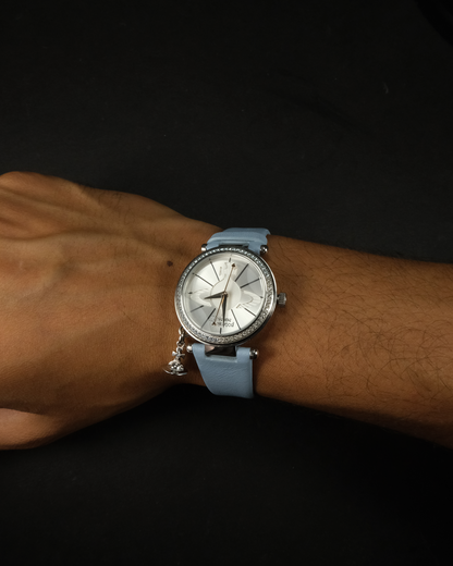 Vivienne Westwood Baby Blue Calf Skin Watch