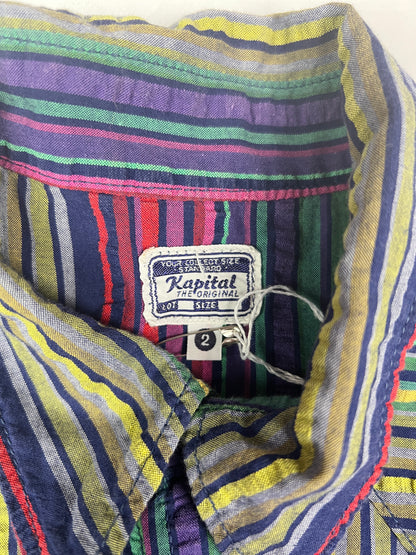 Kapital 2009 Striped Linen Button Up